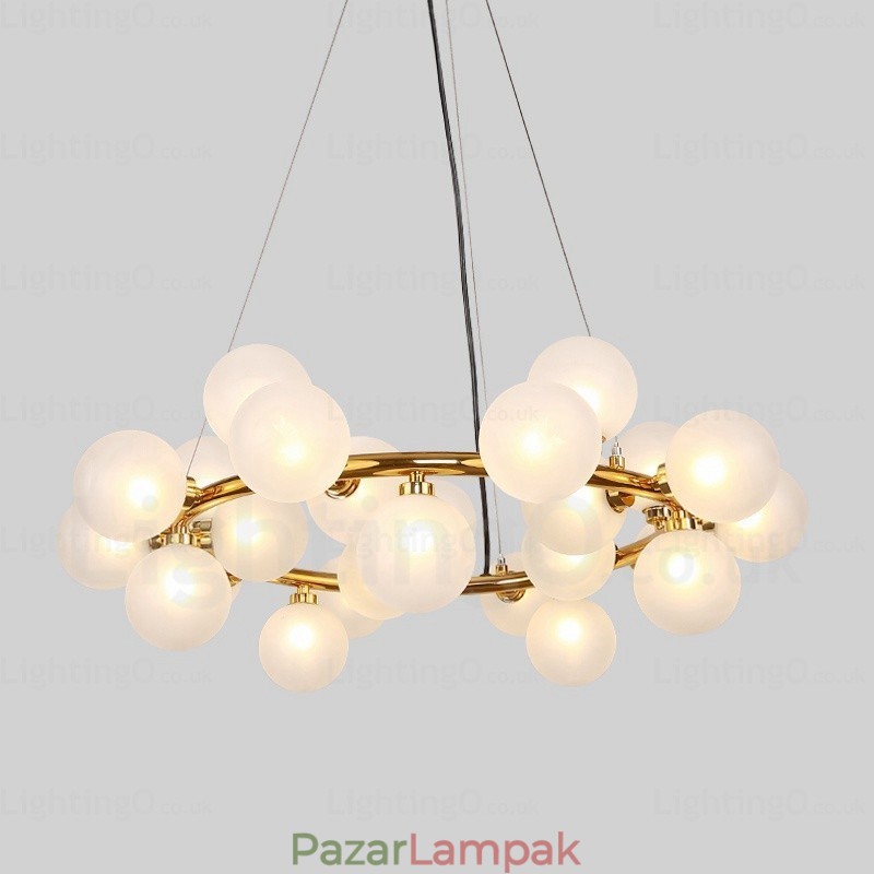 25 Light Nordic függőlámpa üvegernyővel