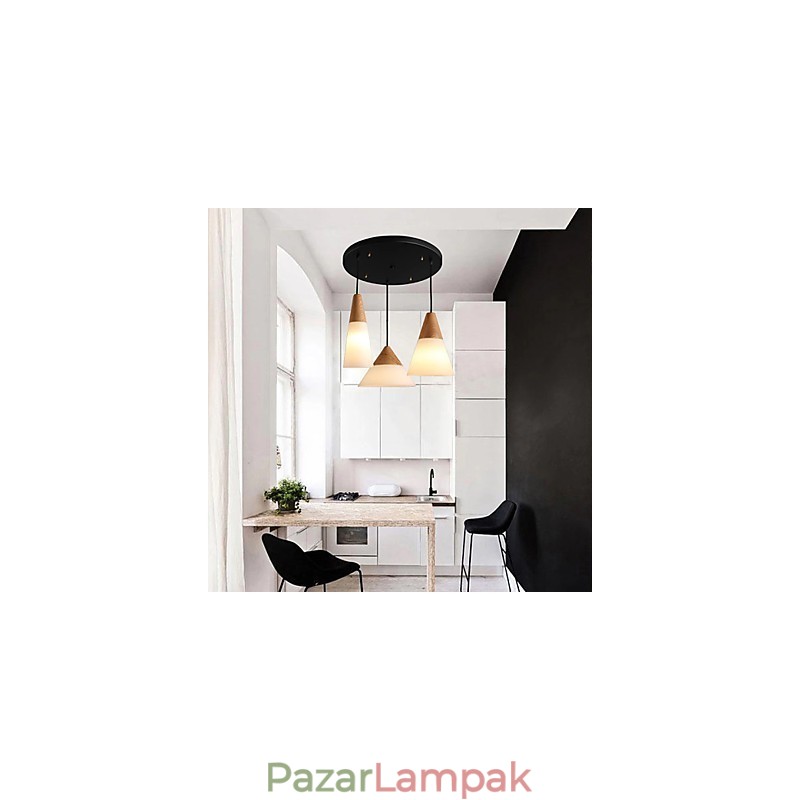 Csillár Mini stílusú Modern kortárs fém 3 fényű függőlámpa