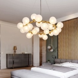 25 Light Nordic függőlámpa üvegernyővel