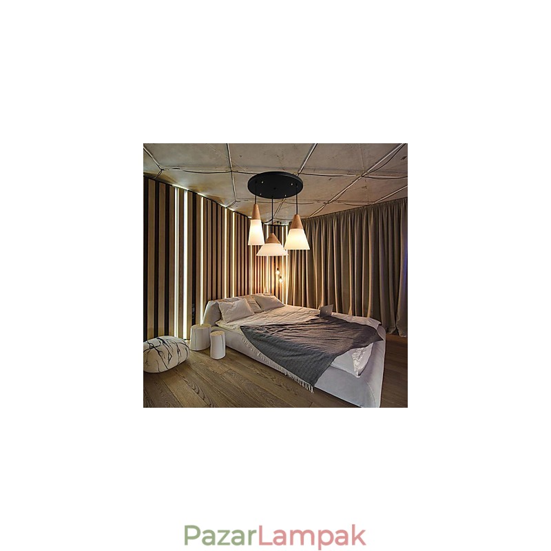 Csillár Mini stílusú Modern kortárs fém 3 fényű függőlámpa