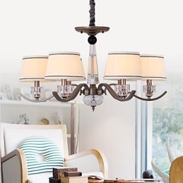 Crystal Chandelier 6 Lights Fashion Painting Fém
