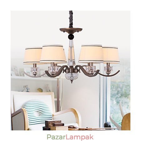 Crystal Chandelier 6 Lights Fashion Painting Fém Crystal Chandelier 6 Lights Fashion Painting Fém