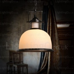 1 Light Country rusztikus függőlámpa üvegernyővel