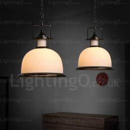 1 Light Country rusztikus függőlámpa üvegernyővel
