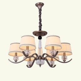 Crystal Chandelier 6 Lights Fashion Painting Fém