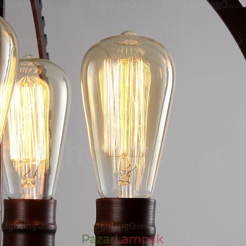 4 Light Vintage Retro függőlámpa