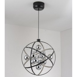 Átmérő 50cm 80cm Vintage Globe csillár rozsdás színű függőlámpa