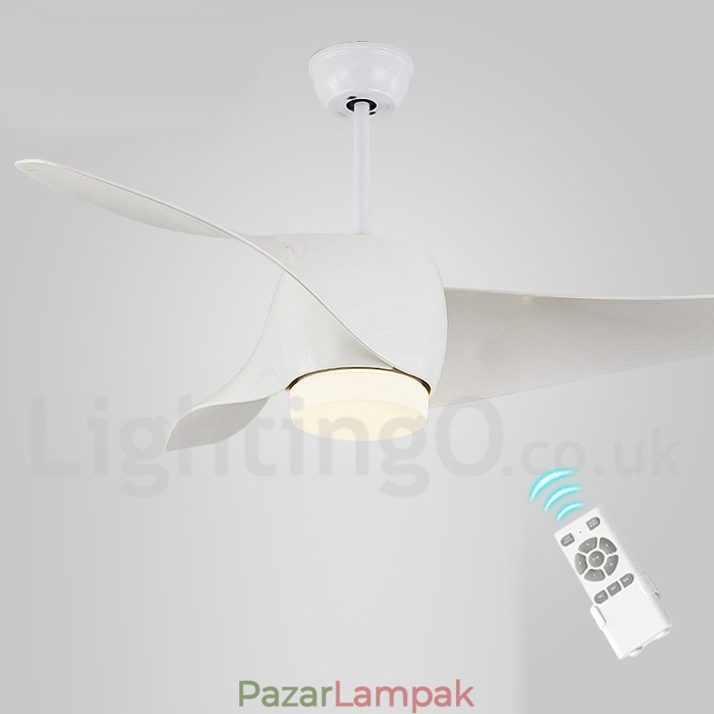 52"-es európai stílusú, modern, kortárs divatos mennyezeti ventilátor