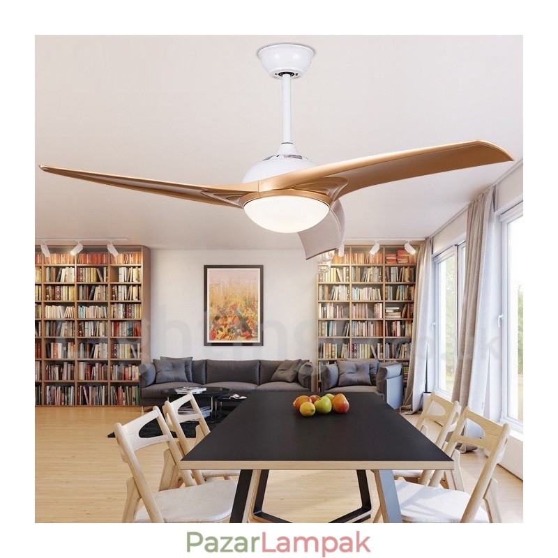 52"-es európai stílusú, modern, kortárs divatos mennyezeti ventilátor