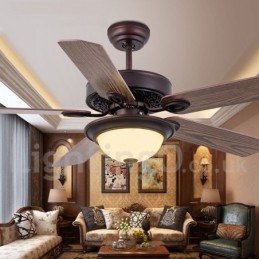 42" 48" 52" Country Retro Rusztikus Lodge Vintage mennyezeti ventilátor