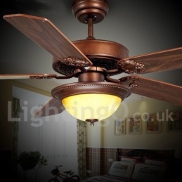 48" 52" Country Retro Rusztikus Lodge Vintage mennyezeti ventilátor