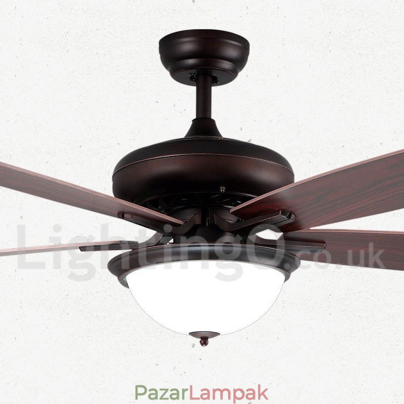 52" Country Retro Rusztikus Lodge Vintage mennyezeti ventilátor
