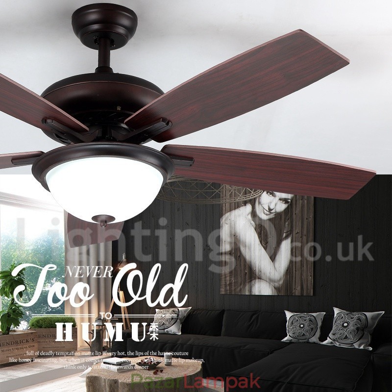 52" Country Retro Rusztikus Lodge Vintage mennyezeti ventilátor