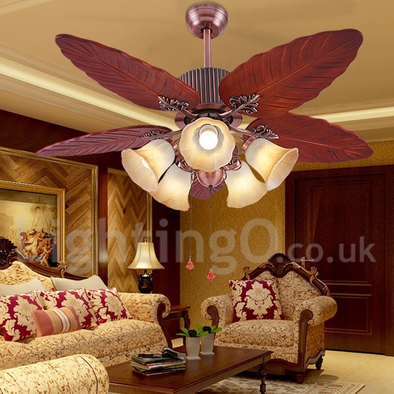 48" Country Retro Rusztikus Lodge Vintage mennyezeti ventilátor