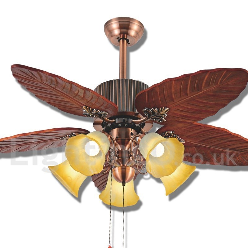 48" Country Retro Rusztikus Lodge Vintage mennyezeti ventilátor