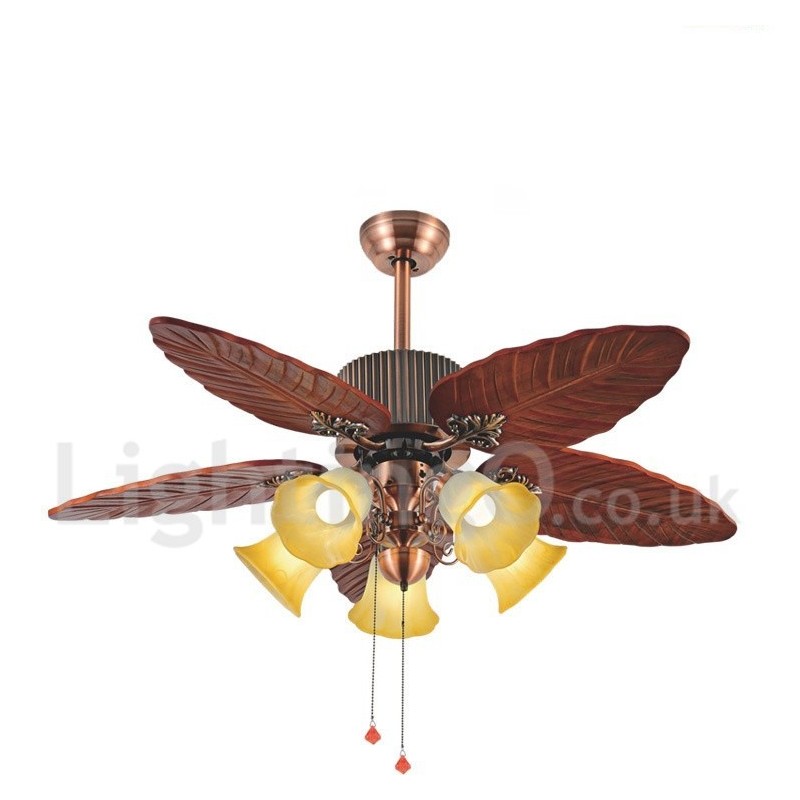 48" Country Retro Rusztikus Lodge Vintage mennyezeti ventilátor