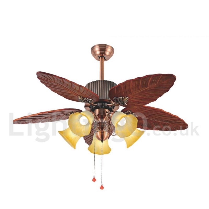 48" Country Retro Rusztikus Lodge Vintage mennyezeti ventilátor