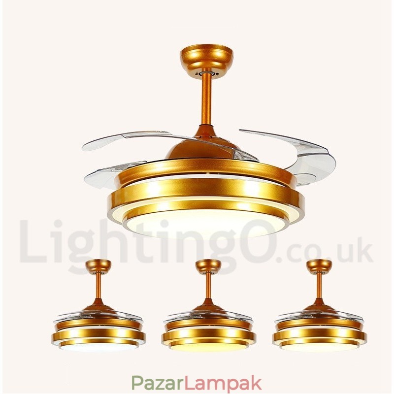 36"-os európai stílusú, modern, kortárs mennyezeti ventilátor