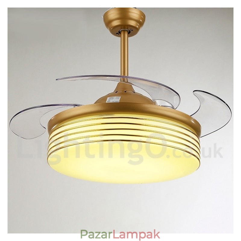 36"-os európai stílusú, modern, kortárs mennyezeti ventilátor