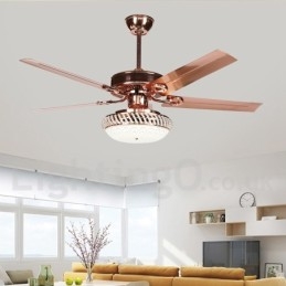 52"-es európai stílusú, modern, kortárs mennyezeti ventilátor