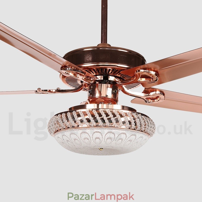 52"-es európai stílusú, modern, kortárs mennyezeti ventilátor