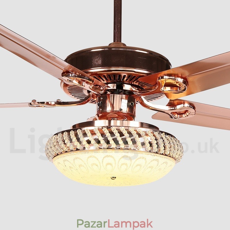 52"-es európai stílusú, modern, kortárs mennyezeti ventilátor