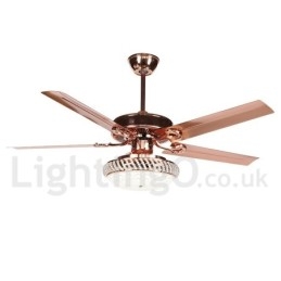 52"-es európai stílusú, modern, kortárs mennyezeti ventilátor