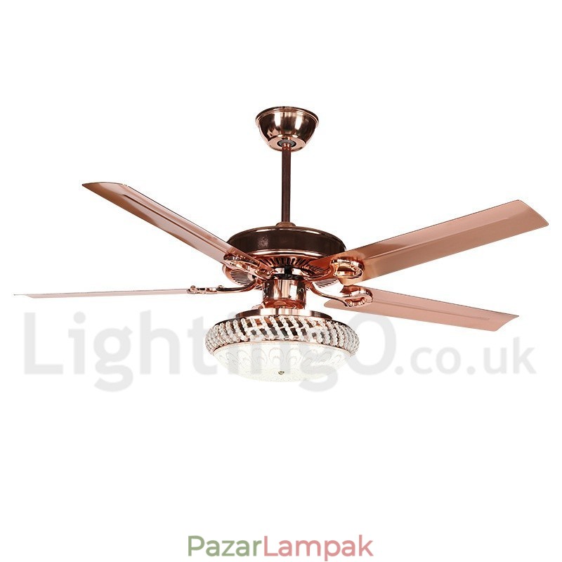 52"-es európai stílusú, modern, kortárs mennyezeti ventilátor