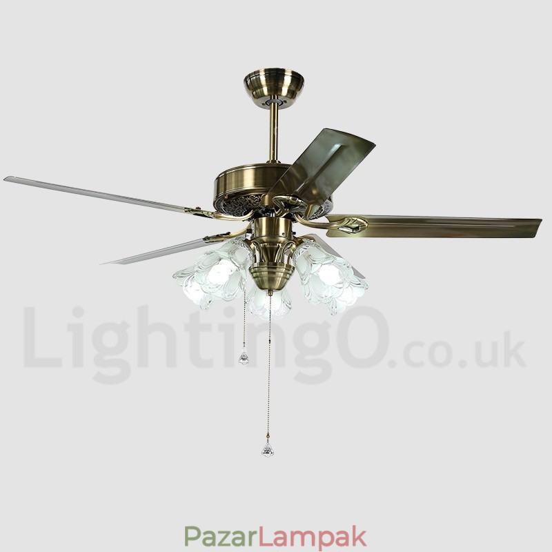 52" európai stílusú vintage mennyezeti ventilátor