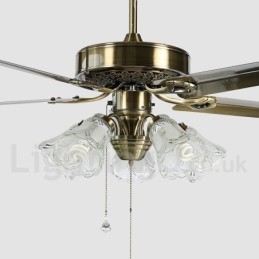 52" európai stílusú vintage mennyezeti ventilátor