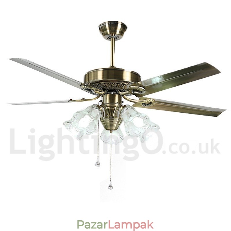 52" európai stílusú vintage mennyezeti ventilátor