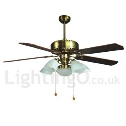 52"-es európai stílusú, modern, kortárs mennyezeti ventilátor