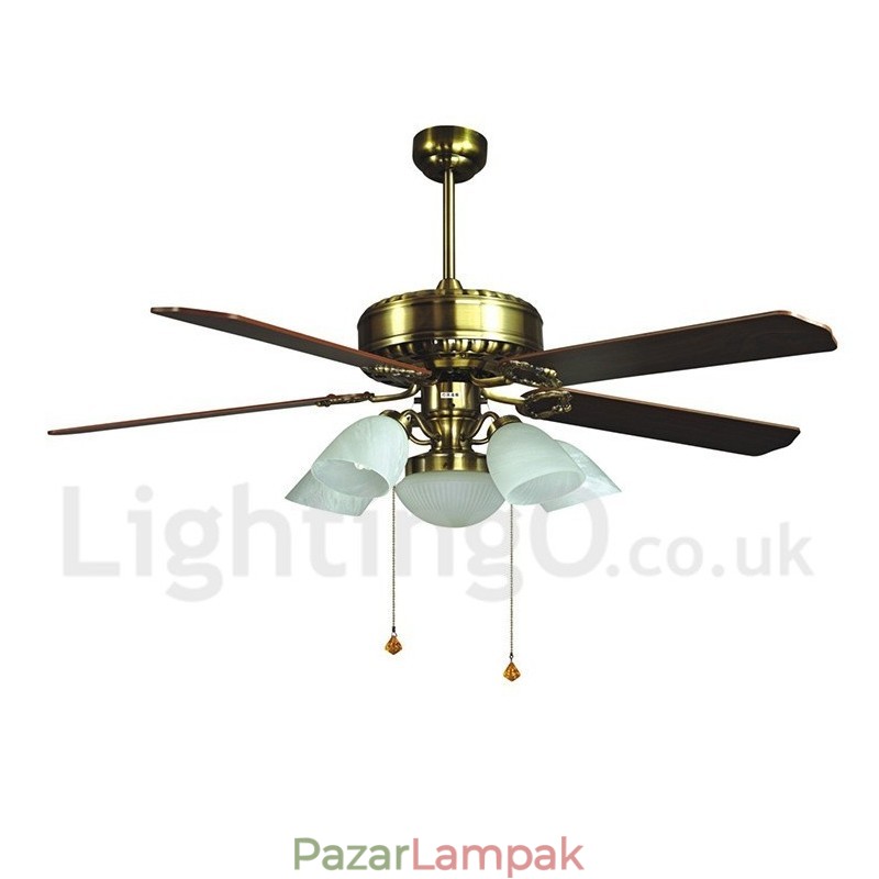 52"-es európai stílusú, modern, kortárs mennyezeti ventilátor