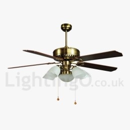 52"-es európai stílusú, modern, kortárs mennyezeti ventilátor