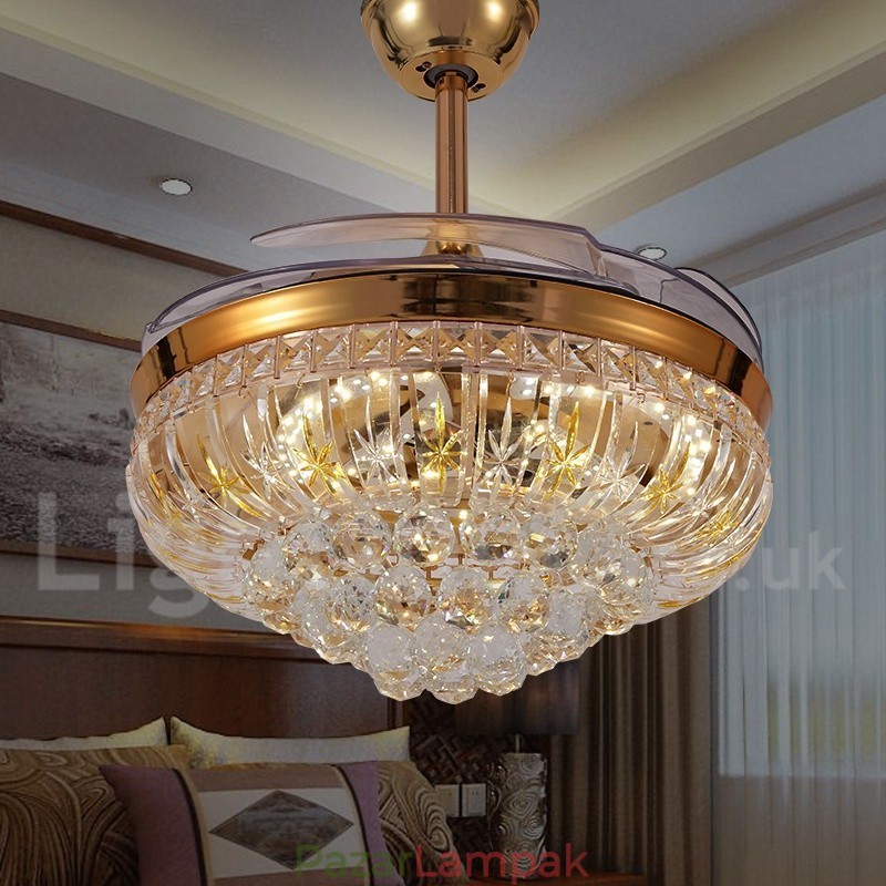 42"-es európai stílusú, modern, kortárs mennyezeti ventilátor