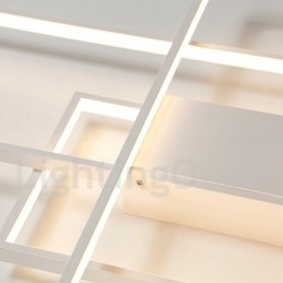 Modern, kortárs alumínium festésű mennyezeti lámpa süllyesztett fali lámpa távirányítós fényerőszabályzóval nappali hálószoba fali lámpaként is használható