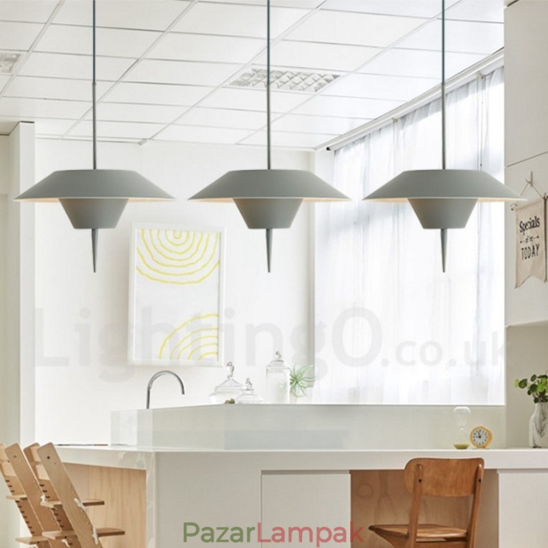 Modern, kortárs acél függőlámpa