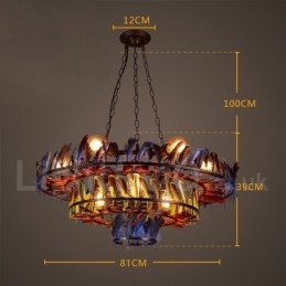 Retro Steel Lighting Store Függesztett csillárlámpa