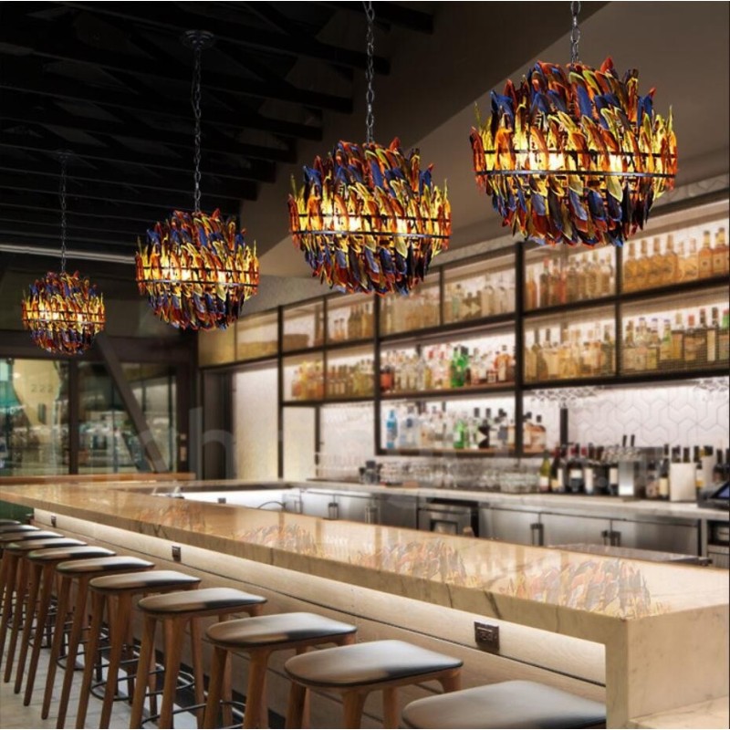 Retro Steel Lighting Store Függesztett csillárlámpa