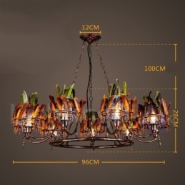 Retro Steel Lighting Store Függesztett csillárlámpa