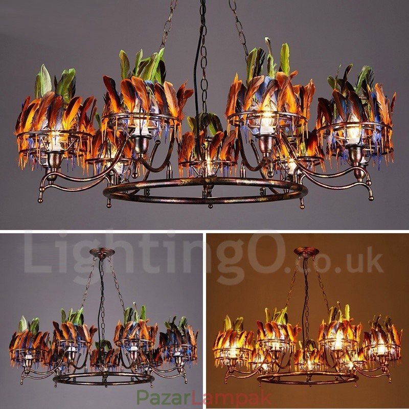 Retro Steel Lighting Store Függesztett csillárlámpa