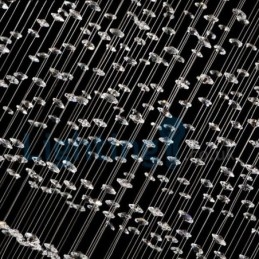 Modern, modern csillár süllyeszthető függőlámpa kristály esőcsepp lámpa