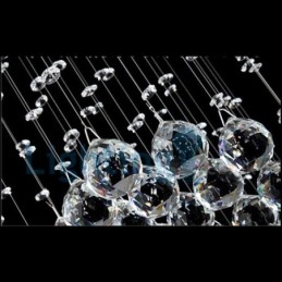 Modern, modern csillár süllyeszthető függőlámpa kristály esőcsepp lámpa