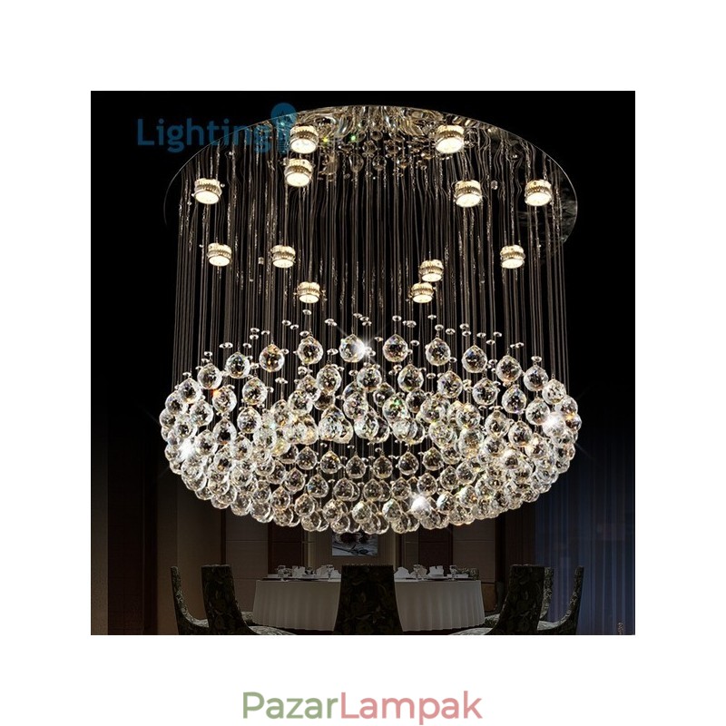 Crystal Chandelier Modern Bird Nest luxus duplex mennyezeti lámpa