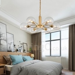 6 Fény Nordic Posztmodern Kreatív Üveg Magic Bean csillár