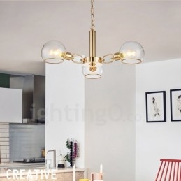 3 Lights Nordic Posztmodern Kreatív Üveg Magic Bean csillár