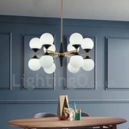 Nordic 12 Bulb Lighting Csillár Lights Magic Bean Lamp Kreatív lámpák