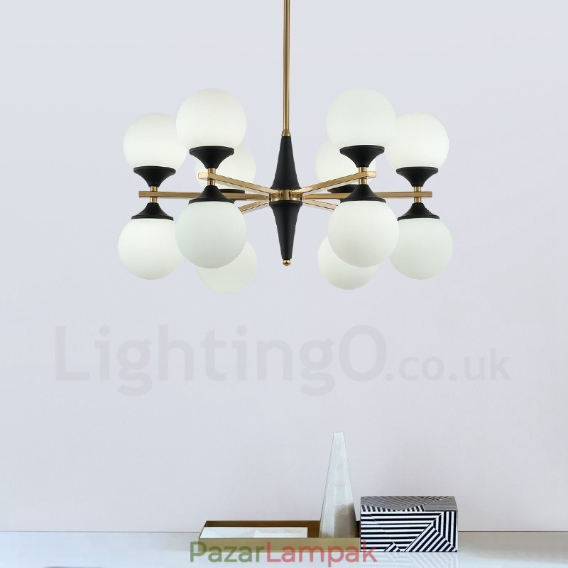 Nordic 12 Bulb Lighting Csillár Lights Magic Bean Lamp Kreatív lámpák
