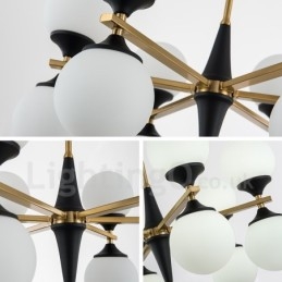Nordic 12 Bulb Lighting Csillár Lights Magic Bean Lamp Kreatív lámpák