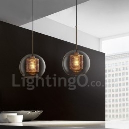Modern, minimalista skandináv stílusú dekoráció Cafe üveggolyós egyfejű függőlámpa